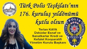 Türk Polis Teşkilatının 176. Kuruluş Yıldönümü Kutlu Olsun