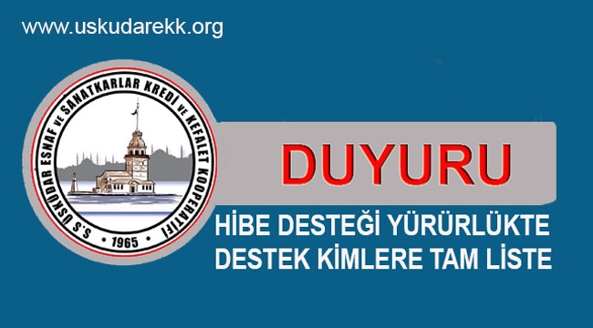 Hibe Desteği Alacakların Tam Listesi