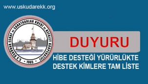 Hibe Desteği Alacakların Tam Listesi