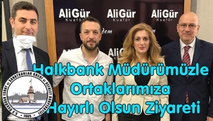 Üsküdar Halkbank Müdürümüzle Kooperatif Ortaklarımıza Hayırlı Olsun Ziyareti