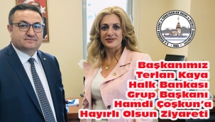 Başkanımız Terlan Kaya'dan Halk Bankası iç Sistemler Grup Başkanı Hamdi Coşkun'a Hayrılı Olsun Ziyareti