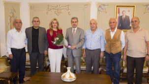 Başkanımız Terlan Kaya ve Yönetim Adem Yazıcı'ya hoş geldiniz ziyareti gerçekleştirdiler.