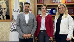 DEVA PARTİSİ İLÇE BAŞKANI ALİ HUZEYFE BAŞKAYA BELEDİYE BAŞKAN ADAYI HANDE MUTLU KOOPERATİFİMİZE ZİYARET